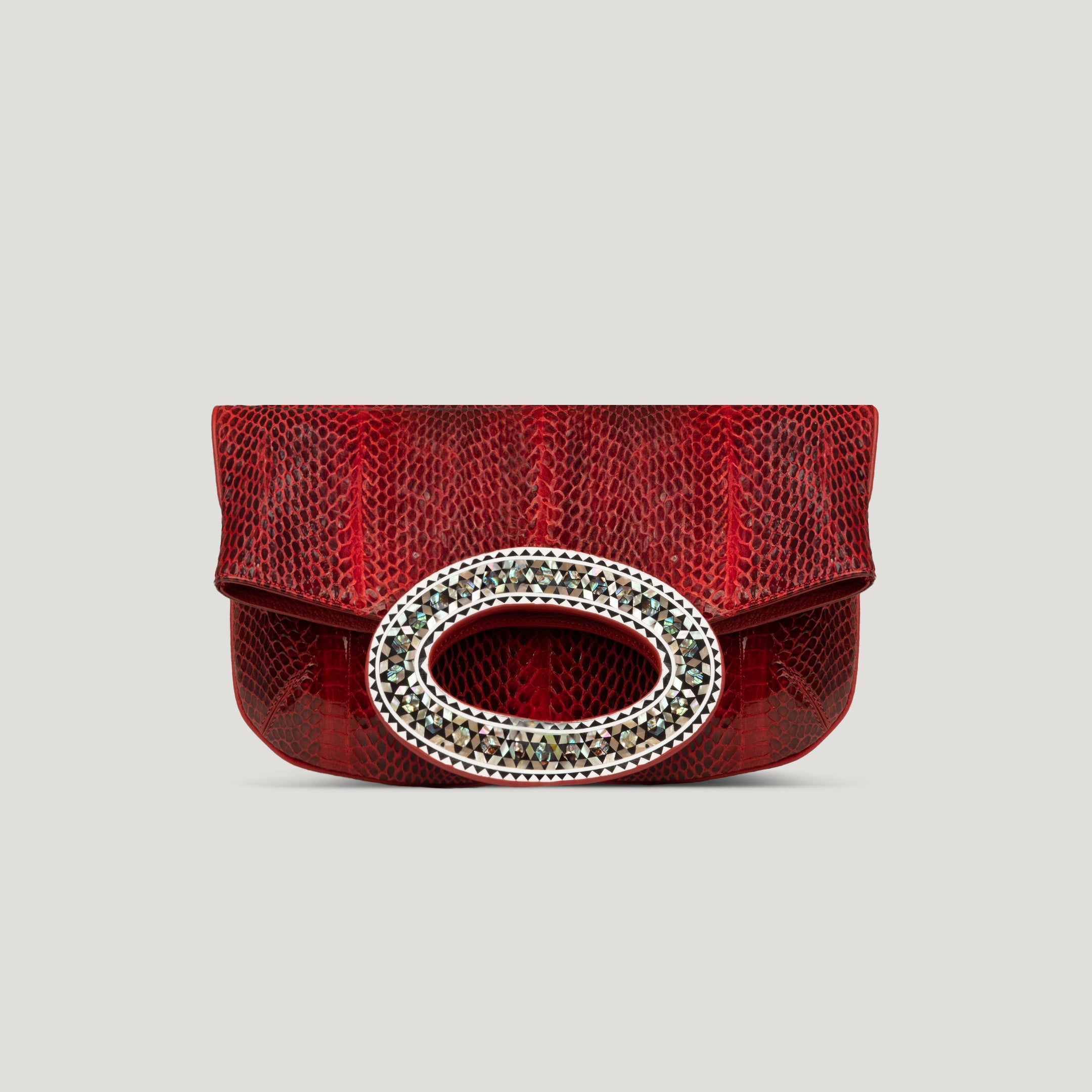 Sadafin snakeskin red woman purse bag