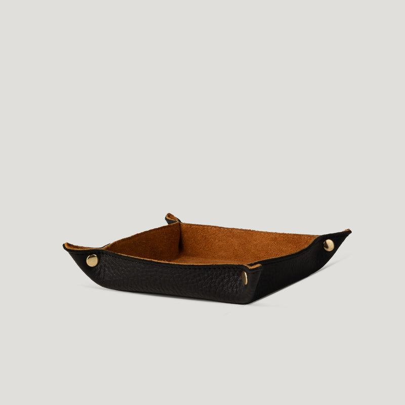 Jewllery tray holder genuine leather made in Egypt handmade by Nuniz Cairo