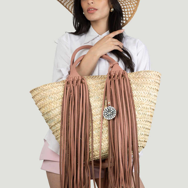 Women Summer Handbags for beach leather straps 