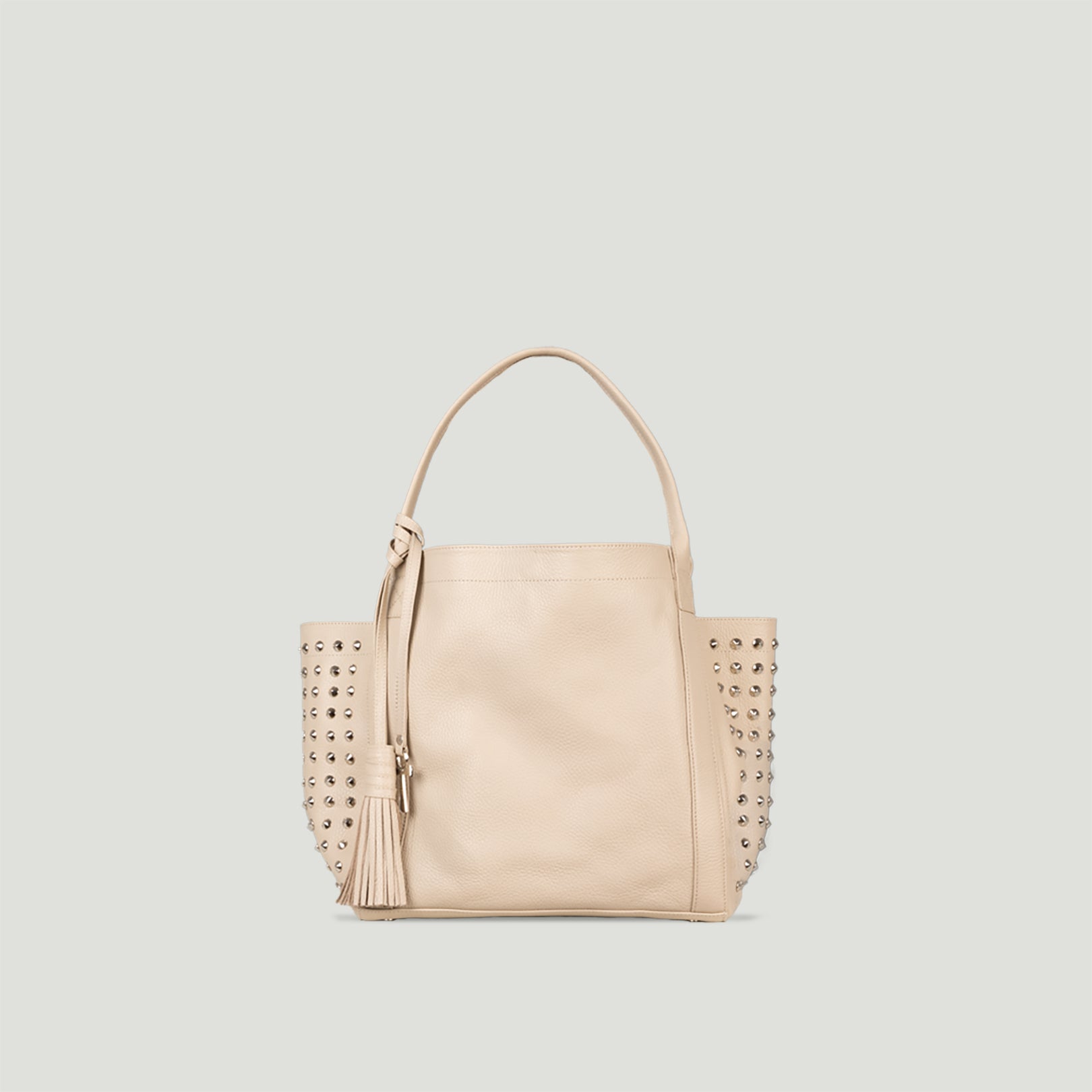 beige leather shoulder bag nuniz corniche