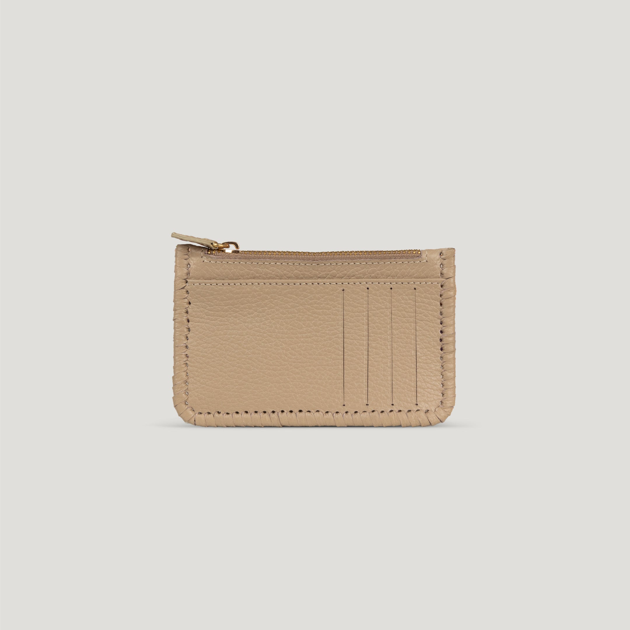 beige wallet leather card holder cairo