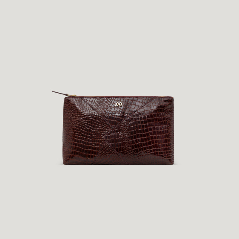 Nuniz Pouch in Crocodile
