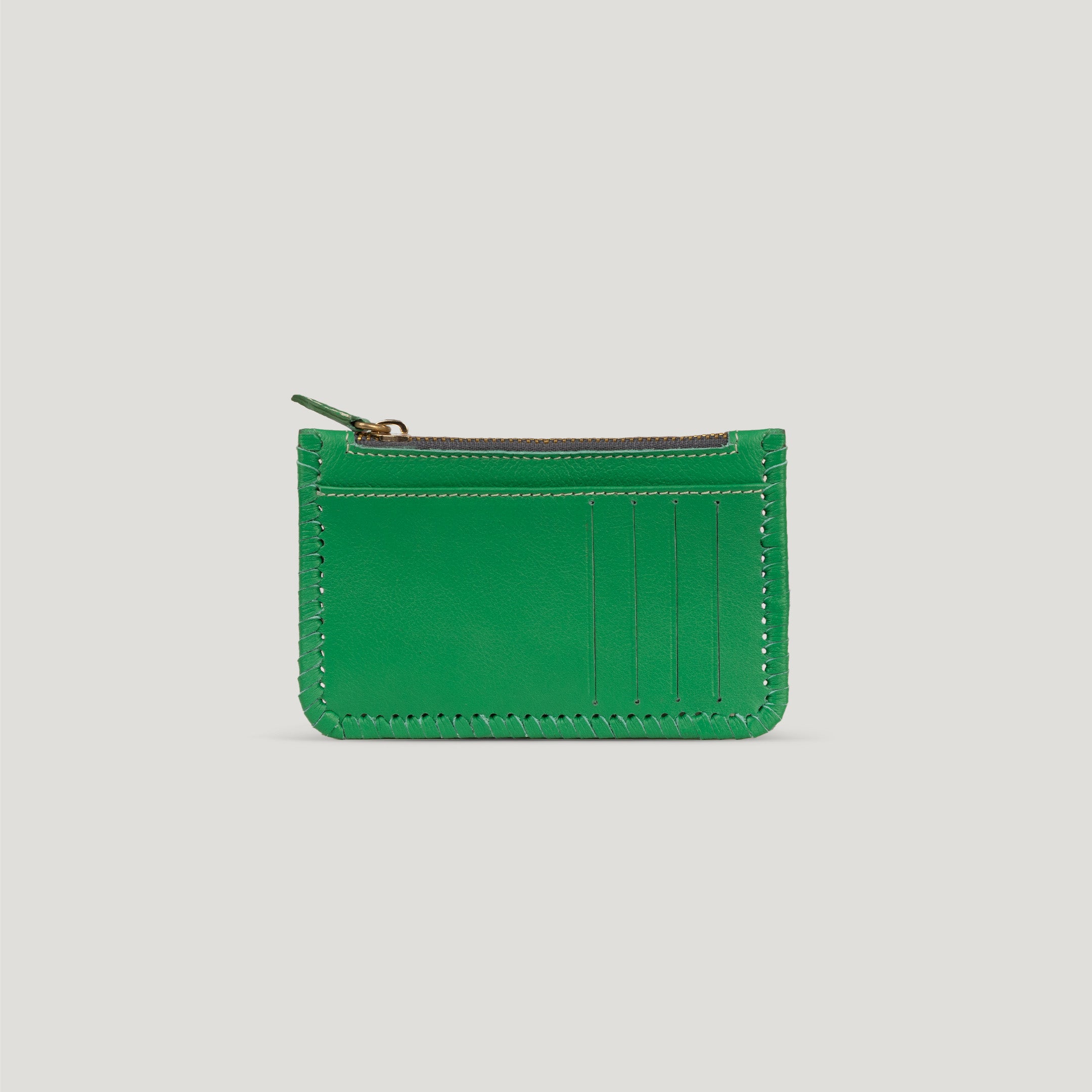 green leather wallet bankcard holder nuniz