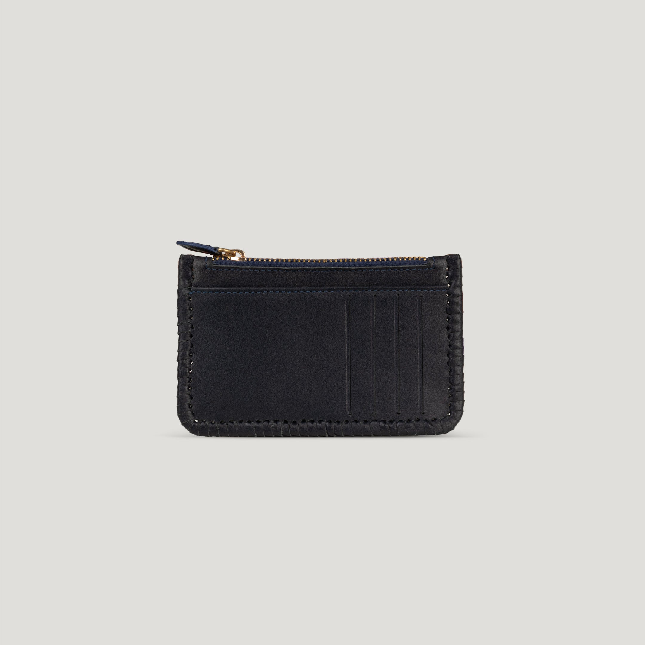 navy blue leather wallet cairo nuniz